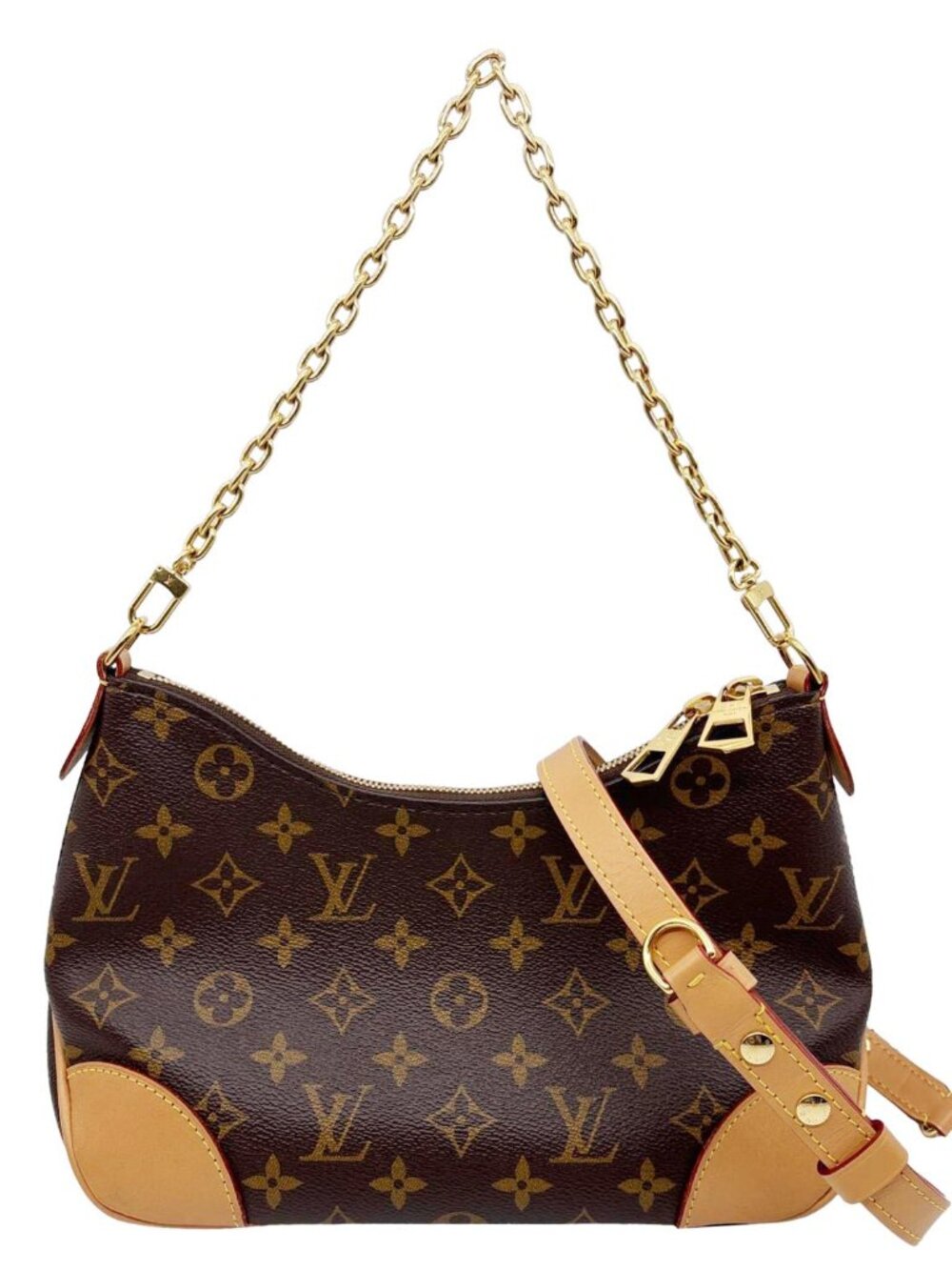 Louis Vuitton  Boulogne PM Monogram Canvas Shoulder Bag Brown